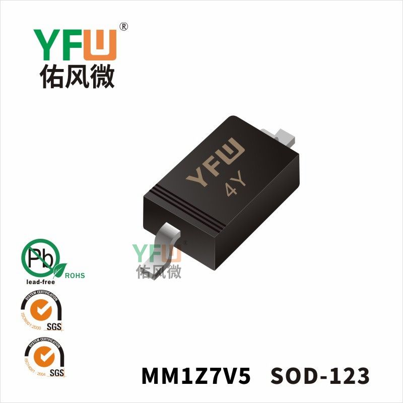 MM1Z7V5 SOD-123_Marking:4Y_Zener Diodes_YFW brand